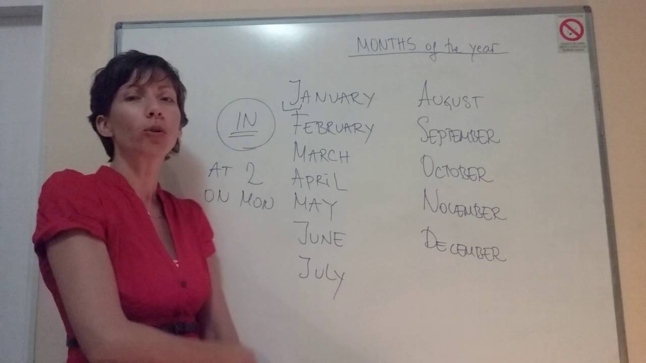 Lekcija 012 - Months Of The Year - Kurs engleskog jezika