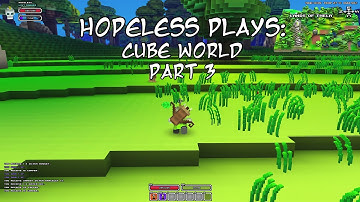 Lets Play Cube World - Ranger - Part 3 - Moles, Orcs, And Biters.. And More Death