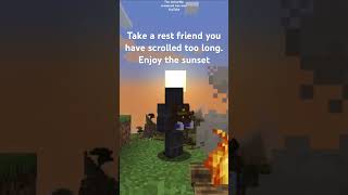 Can you tell I’m using you  #minecraft #sunset