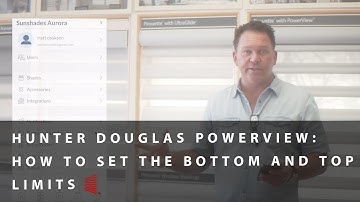 Hunter Douglas PowerView: How to Set the Bottom Limit and Top Limit