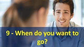 English conversation with practice mode - 9. When do you want to go