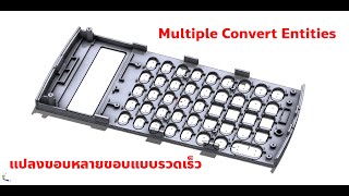 เทคนิคการ Convert Entities หลายๆเส้น ( Multiple convert entities technique )