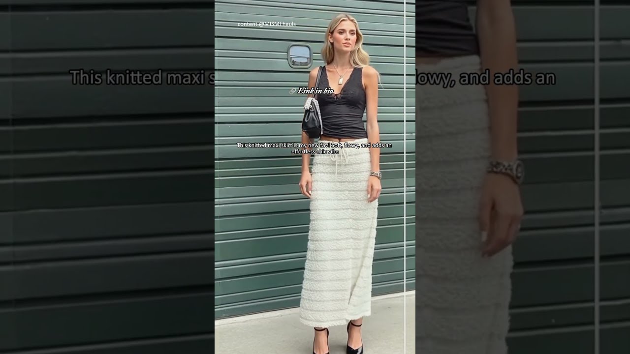 This Knitted Maxi Skirt Is My New Fav Ootd Outfit Summer Dress Mismiboutique Shorts