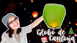 GLOBO DE CANTOYA Muy facil de HacerNavidad y Año Nuevo