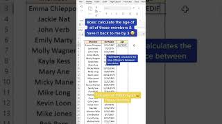 Calculate age easily using Excel’s hidden DATEDIF function! DATEDIF is used to c