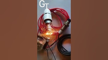 Lighting a bulb with a proximity sensor#general #electronic #subscribe