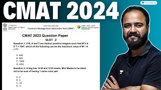 CMAT 2024 | Previous Year Question Paper 2023 | SLOT 02 | Raman Tiwari