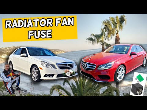 MERCEDES W212 E CLASS RADIATOR FAN FUSE LOCATION E350 E400 E250 E200 E220 E250 CDI BLUETEC