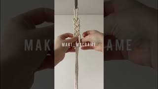 Macrame vertical braid DIY