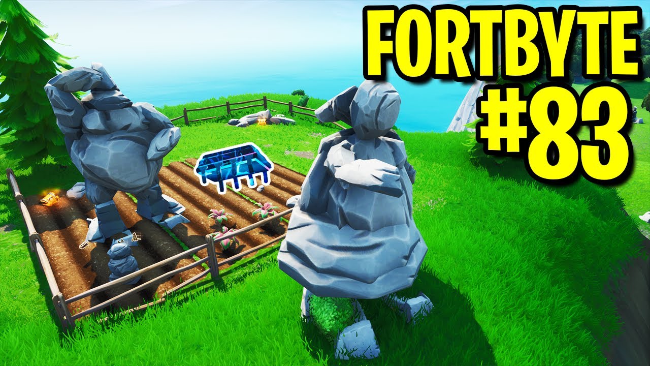 FORTBYTE #83 Found in a ROCK GARDEN near the coast - Fortbyte 83 LOCATION Fortnite