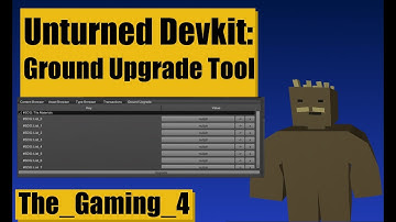 Unturned Devkit: Ground Upgrade Wizard