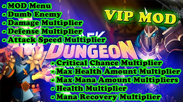 AFK Dungeon Idle Action RPG MOD Menu APK | Dumb Enemy | Attack, Defense, Attack Speed |