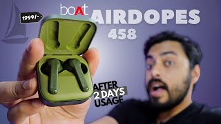 boAt Airdopes 458 Truly Wireless Earbuds with In-ear detection @1999/- Worth it ?!! Honest Review