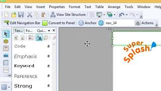 Setting up a master page and customised navigation bar in Serif WebPlus 7
