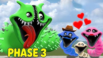 NEW ROBLOX HUNGRY WORM EVOLUTION TO PHASE 3 AND THE HUNGRY WORM FAMILY IN GMOD!