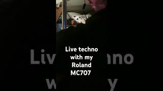 Livetechno with my Roland MC707 #techno #electronicmusic #music #synthesizer #rolandmc707 #edm