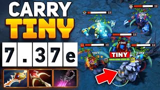 30Kills Tiny One Shot Meta Khanda + Divine Rapier 🔥🔥🔥Best Hard Carry in 7.37e Dota 2