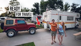 Hooking Up Our RV’s TOW VEHICLE!  We’re Finally Hitting The Road FULL TIME!