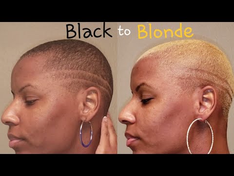Bleaching My Very Short Natural Hair Blonde Youtube