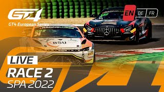 LIVE | Race 2 | Spa | GT4 European Series 2022 (English)