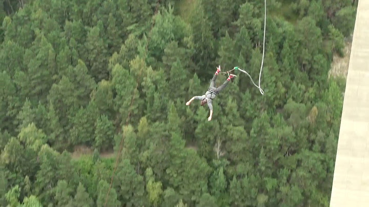 Bungee jump, Innsbruck, Austria, 192 metres/629 ft, Europe Bridge