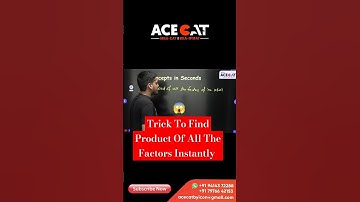 Trick To Find Product Of All Factors Of Number 10,500