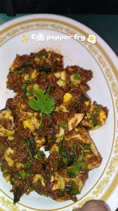Egg pepper fry ✨🥚
