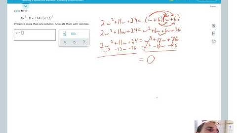 Solving a quadratic equation needing simplification