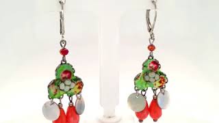 Israeli  Dangle, Lever Back Earrings  - 2 inch - Key West Local Luxe Jewelry Store Net Worth