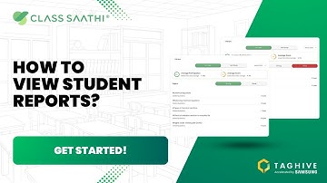 Teacher App - How to view student reports? | Class Saathi by TagHive Inc.