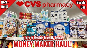 CVS Free & Cheap Couponing Deals & Haul | 10/9 - 10/15 | Newbie Friendly NO CRT Deals | Money Maker!