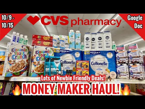 CVS Free & Cheap Couponing Deals & Haul | 10/9 – 10/15 | Newbie Friendly NO CRT Deals | Money Maker!