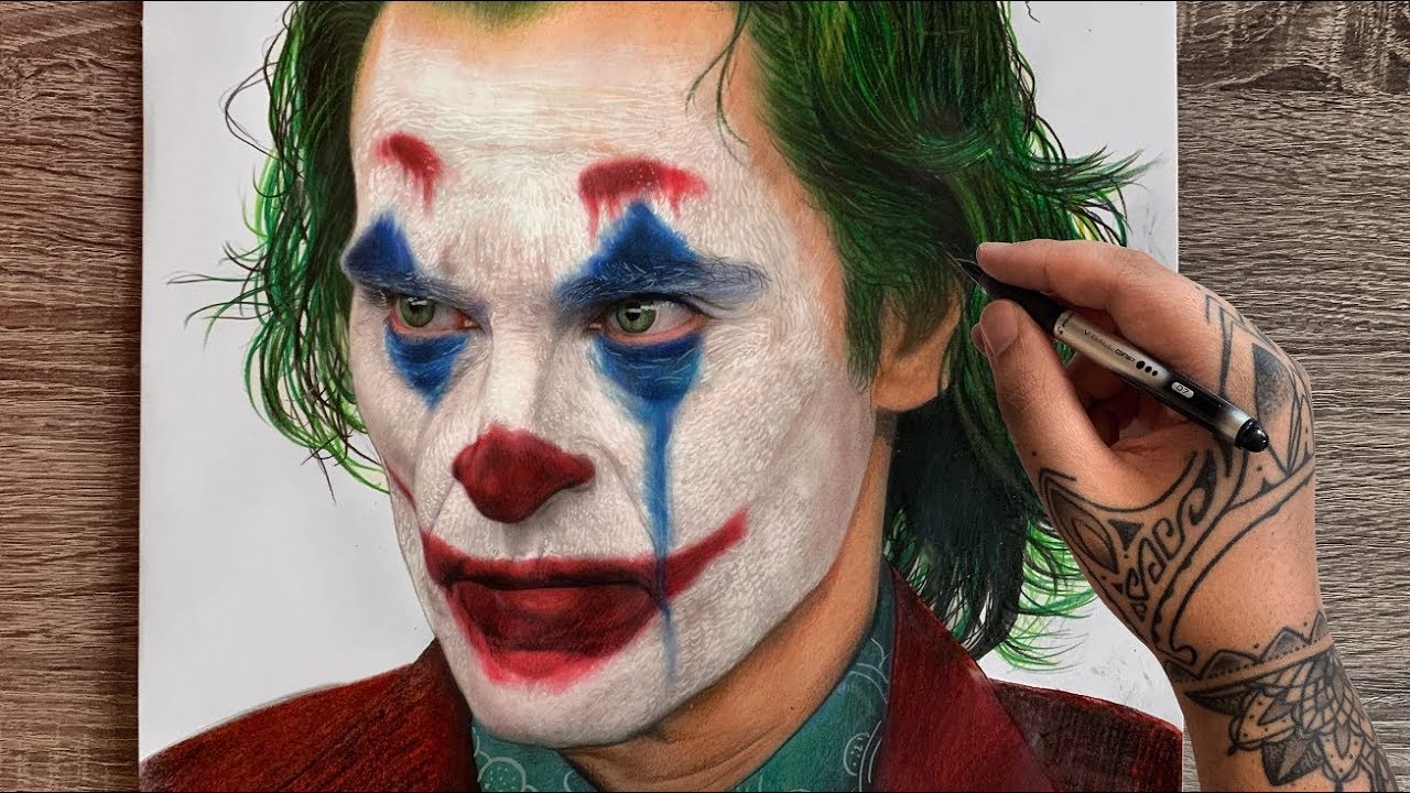 Drawing Joker | Joaquin Phoenix - YouTube