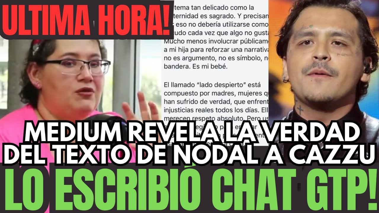 💥LIZZ LUNA MÉDIUM REVELA FALSO TEXTO DE CHRISTAN NODAL PARA CONTESTAR A CAZZU INTI X ÁNGELA AGUILAR 