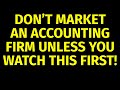 How to Market an Accounting Firm | Marketing for Accountants | Accounting Marketing Plan Strategies