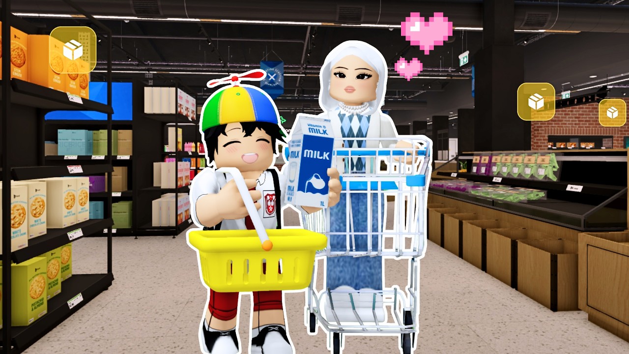 PULANG SEKOLAH AA ANTER MOMMY BELANJA | 💖 Family Roleplay Roblox Indonesia