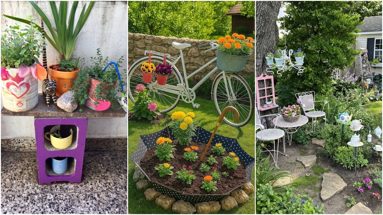 Small home garden design pictures Simple home garden design Village Home garden design