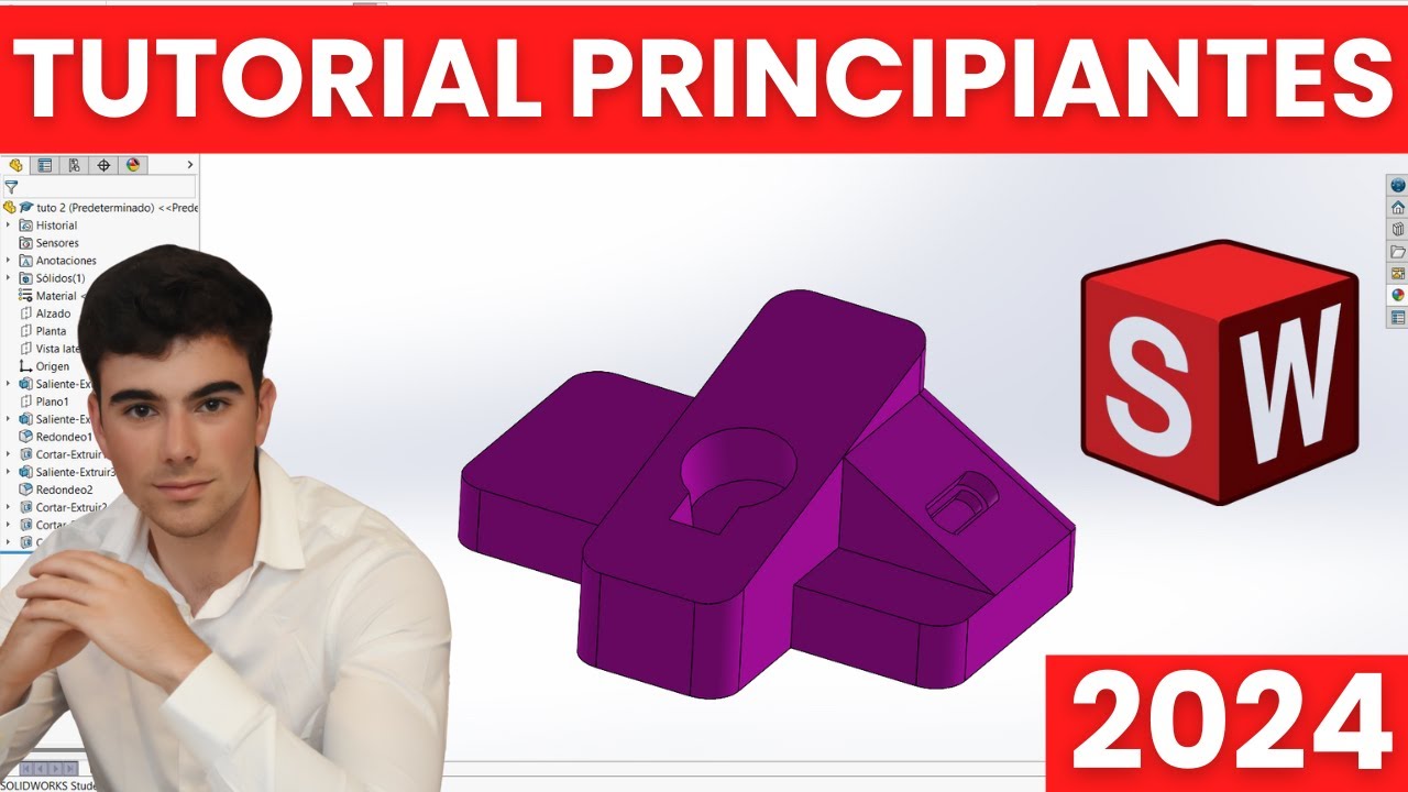SolidWorks Tutorial para principiantes Ejercicio 2🚀 - YouTube