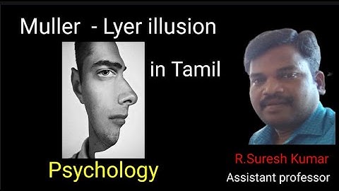 Muller-Lyer illusion Experiment for B.Ed students  in Tamil