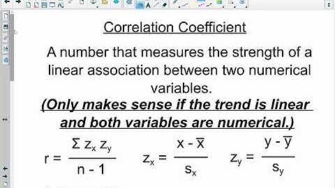 STA2023 - 4.2 Measuring Strength of Association with Correlation