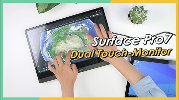 Surface Pro7 Dual Touch-Monitor On the Go! On-Lap M505T Multitouch Screen｜GeChic
