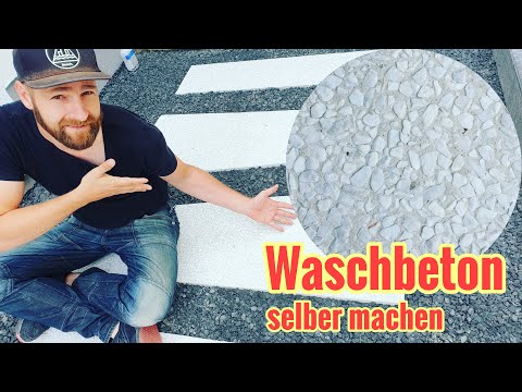 Video: Kann man Waschbeton säurebeize?