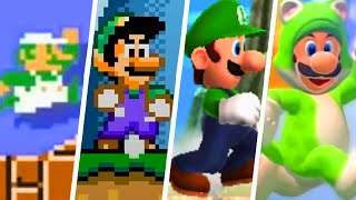 Evolution of Luigi in Super Mario Games (1985 - 2021)