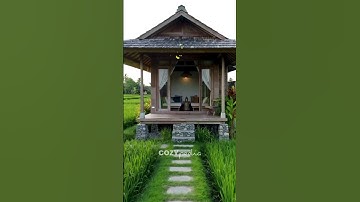 Thumbnail of wooden house in the middle of the rice field