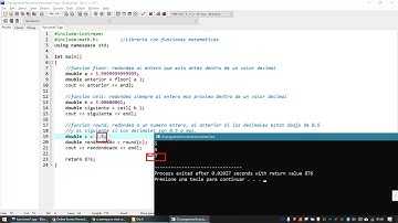 34 - Funciones: la librería Math.h