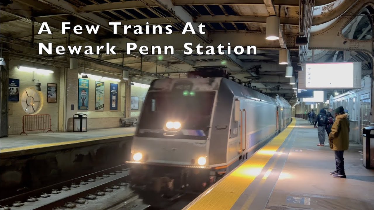 A Few Trains At Newark Penn Station YouTube