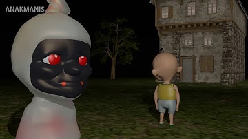 Upin dan ipin hantu pocong di rumah kosong