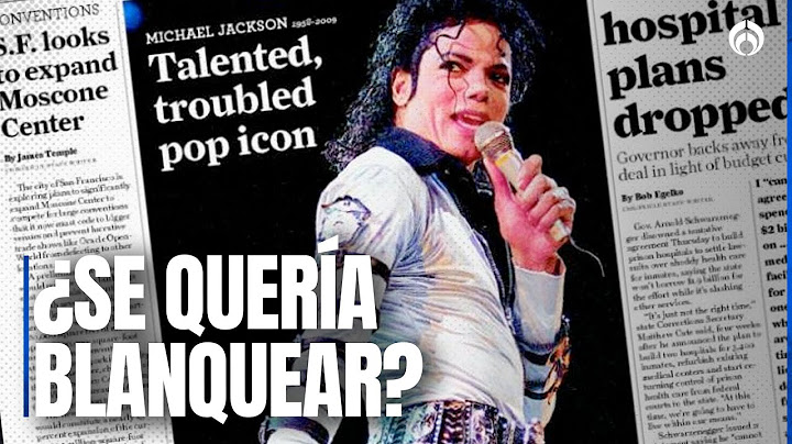 ¿Michael Jackson realmente tenía vitiligo o sólo quería ser blanco?