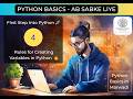 4. Rules for Creating Variables in Python 🔥 | Python Basics in Marwadi