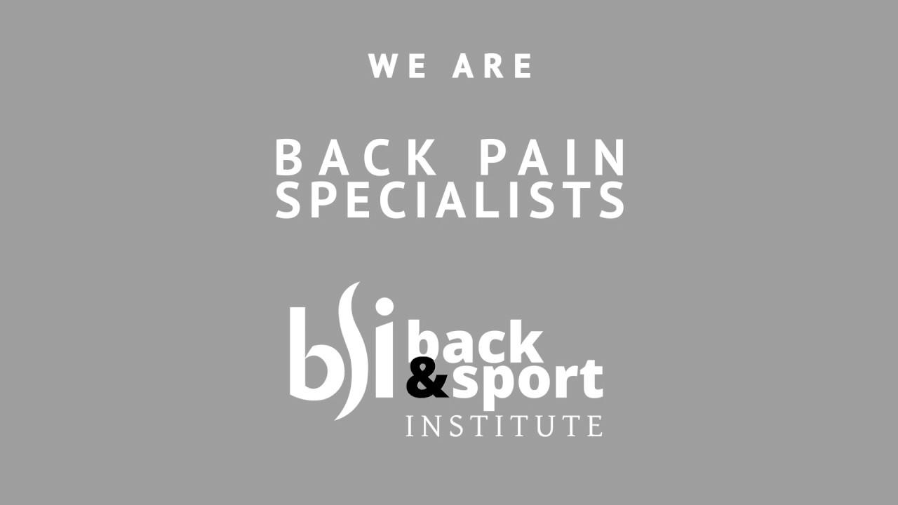 Do you have chronic back pain? You have options. WE